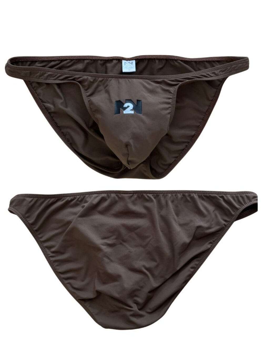 N2N Bodywear Chocolate Brown Micro Bikini Swimsuit Size M - Picture 3 of 6